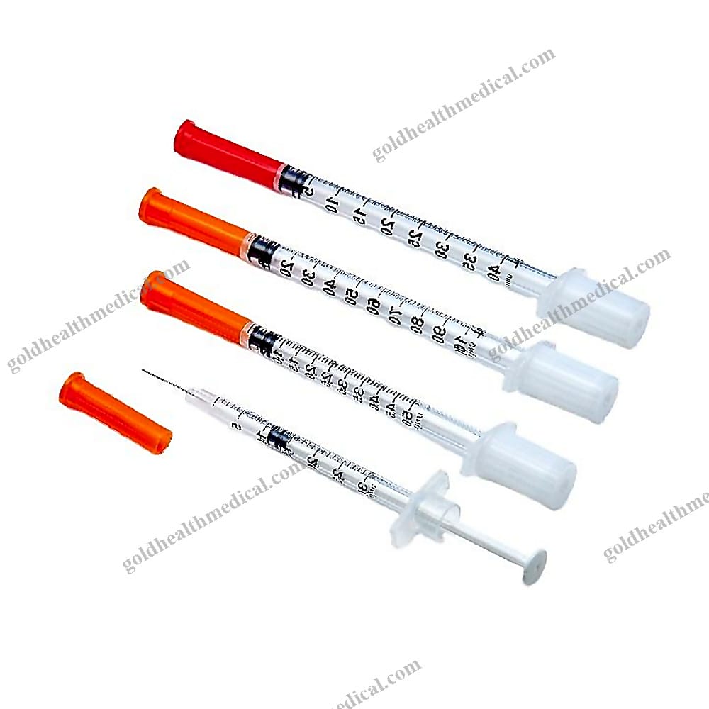 BERPU Sterile Disposable 30G Insulin Syringes with