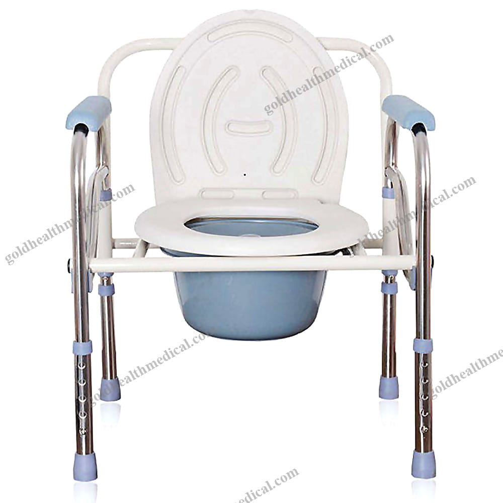 Folding Bedpan Chair for Hospital and Home Use