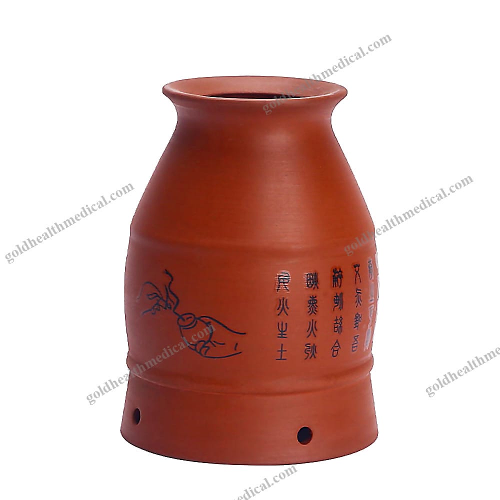 Ceramic Moxibustion Pot with Moxa Burner