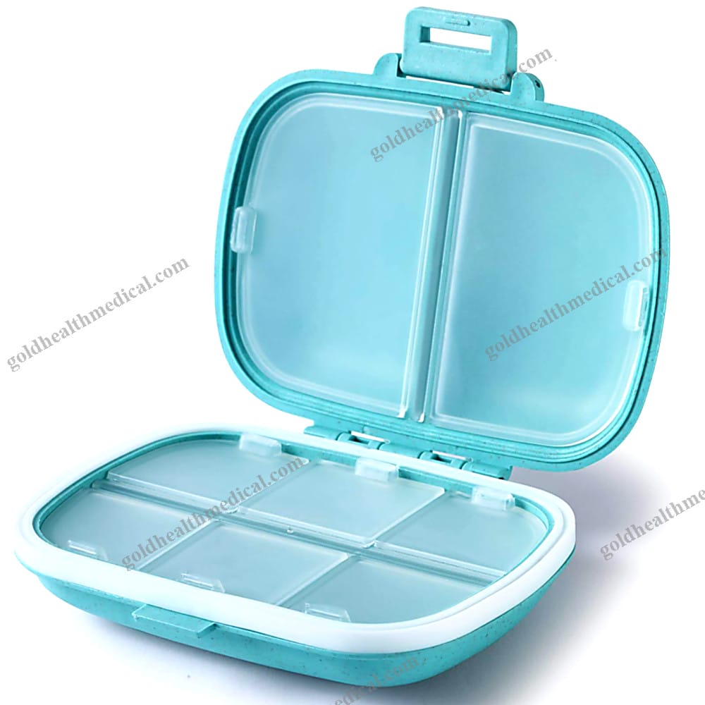 8Compartment Pill Organizer Container