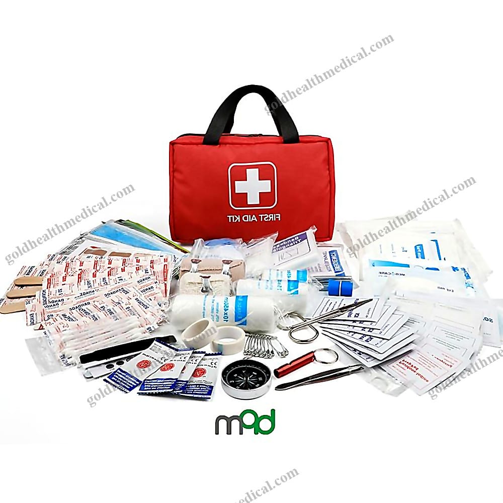 Emergency Trauma First Aid Kit Bag with Pouches and Medical Box
