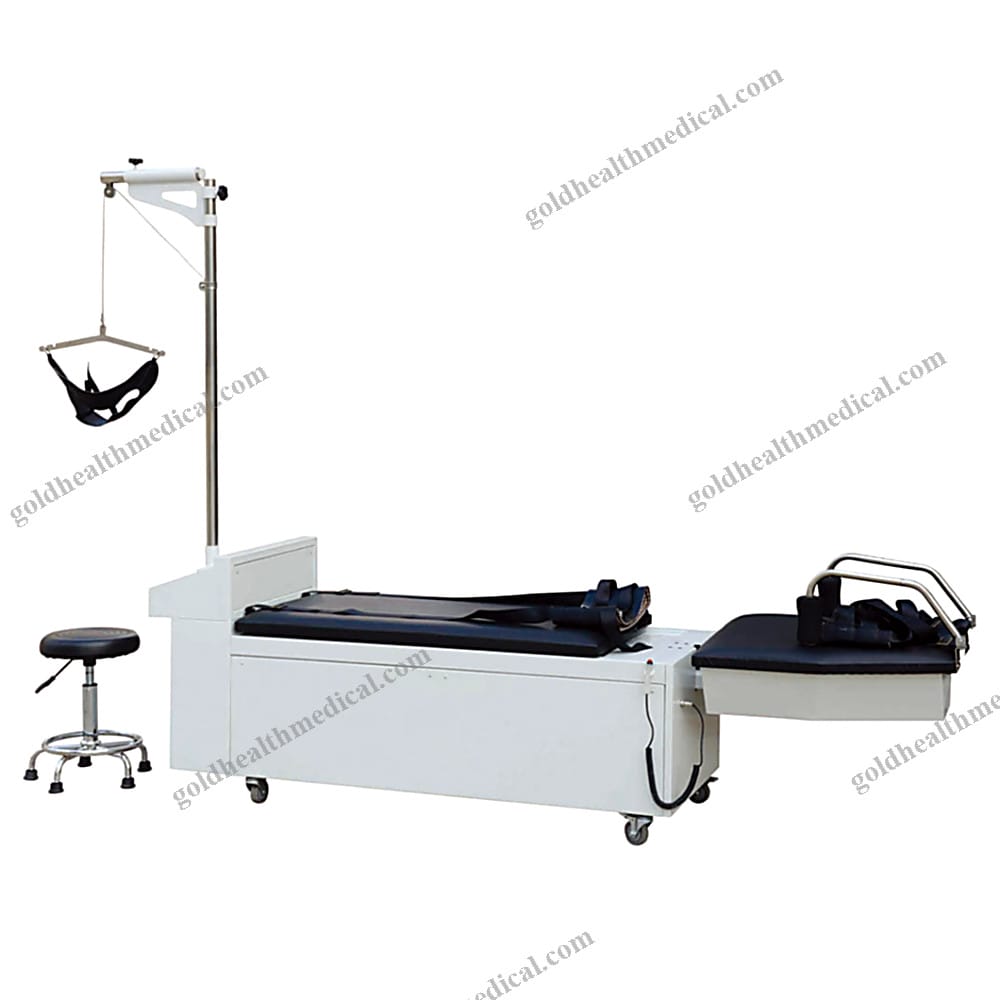Electric Spinal Lumbar Traction Bed for Physiotherapy and Rehabilitation