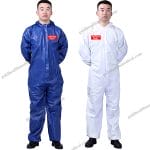 Type 56 White Waterproof Disposable Coveralls Safety Hazmat Suit Micro