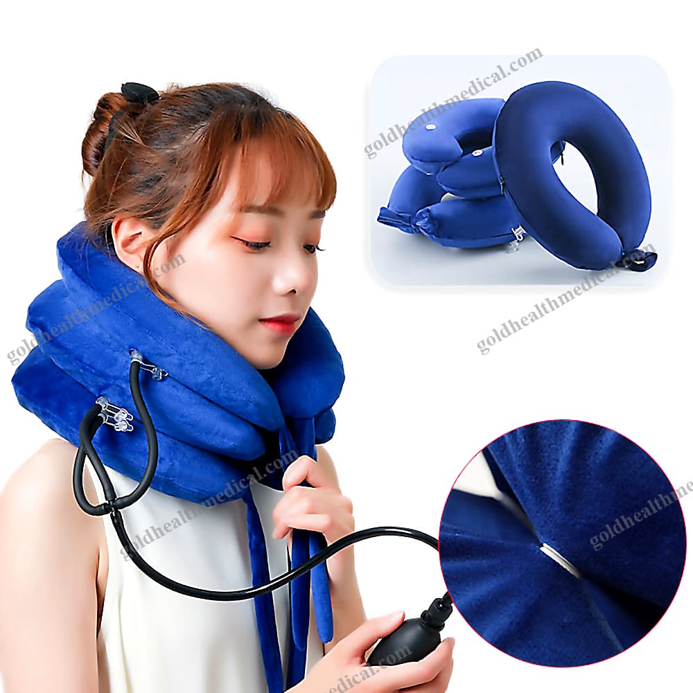 CerviRelief Pro Inflatable Neck Traction Collar Pillow