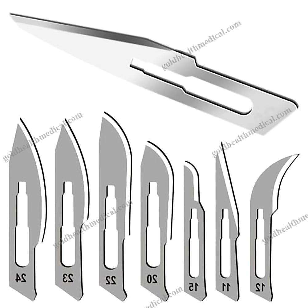 Sterile Stainless Steel Scalpel with Handle