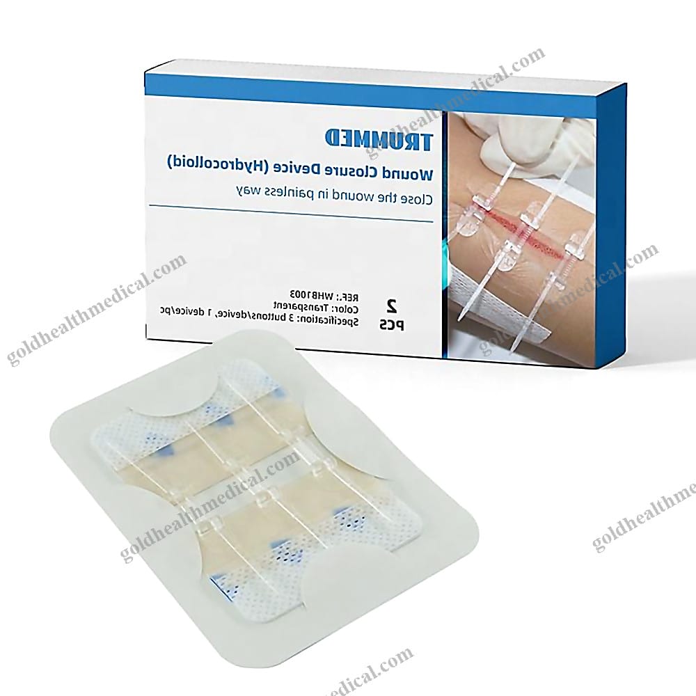 Trummed Hydrocolloid Zip Suture Closure Adhesive