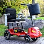 Magnesium Alloy Foldable Mobility Scooter with Luggage Holder