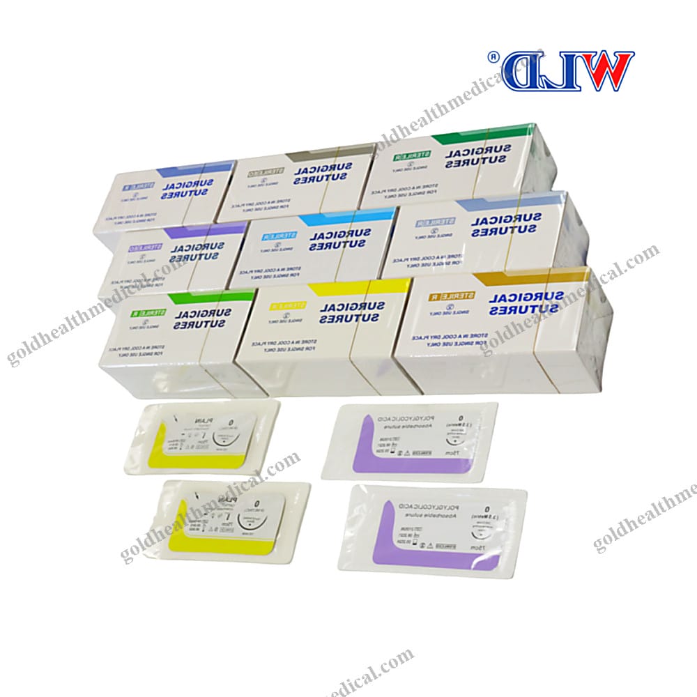 Rapide Silk Sutures Double Needle Ce Iso Approved Surgical Instruments Absorb