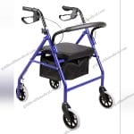 Upright Walker Rollator with Seat