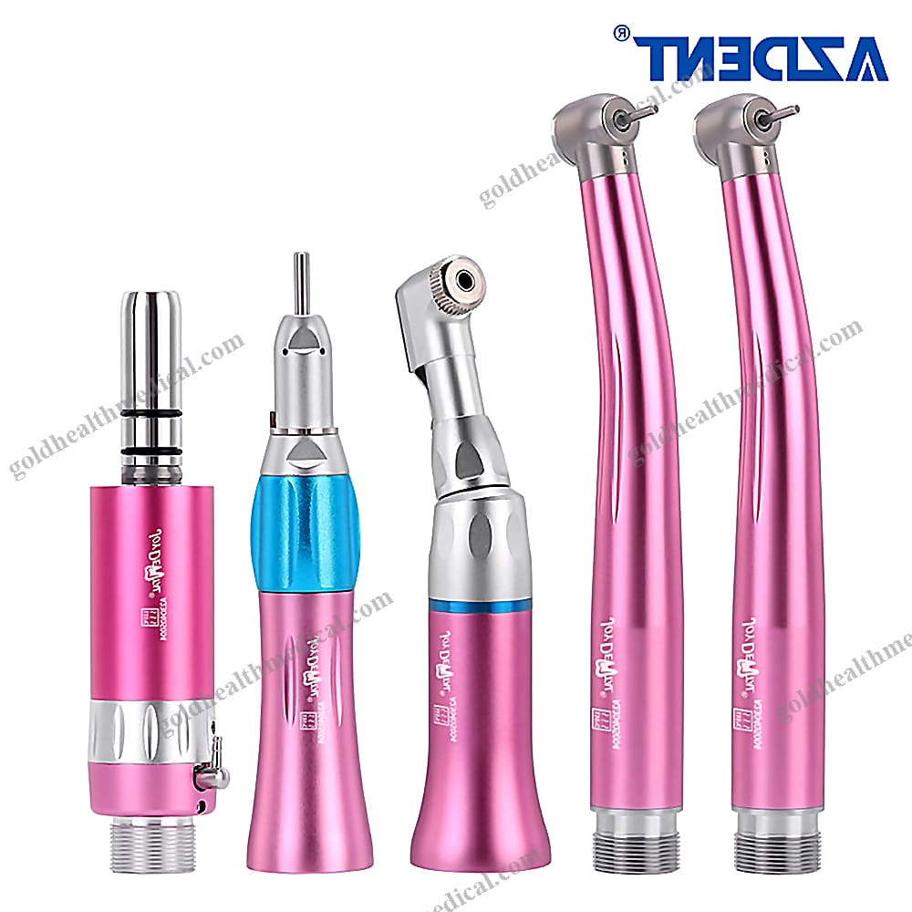 Dental Color 1 Low Speed Handpiece with 2 High Speed Kit