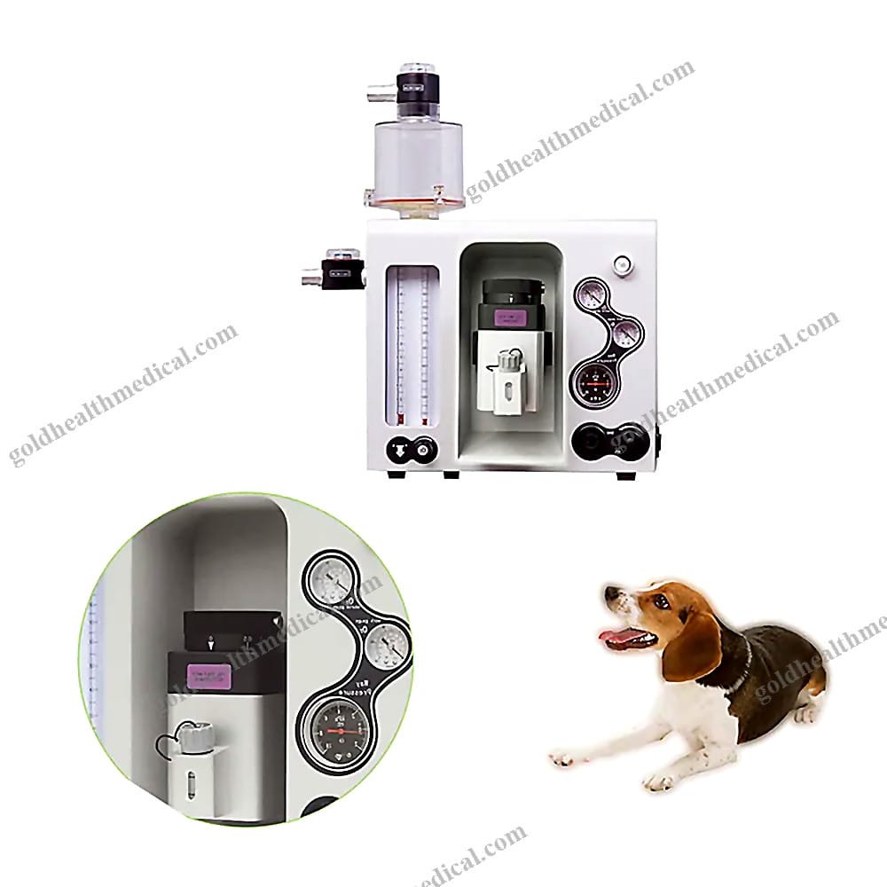 Portable Veterinary Gas Anesthesia Machine for Pet Surgery