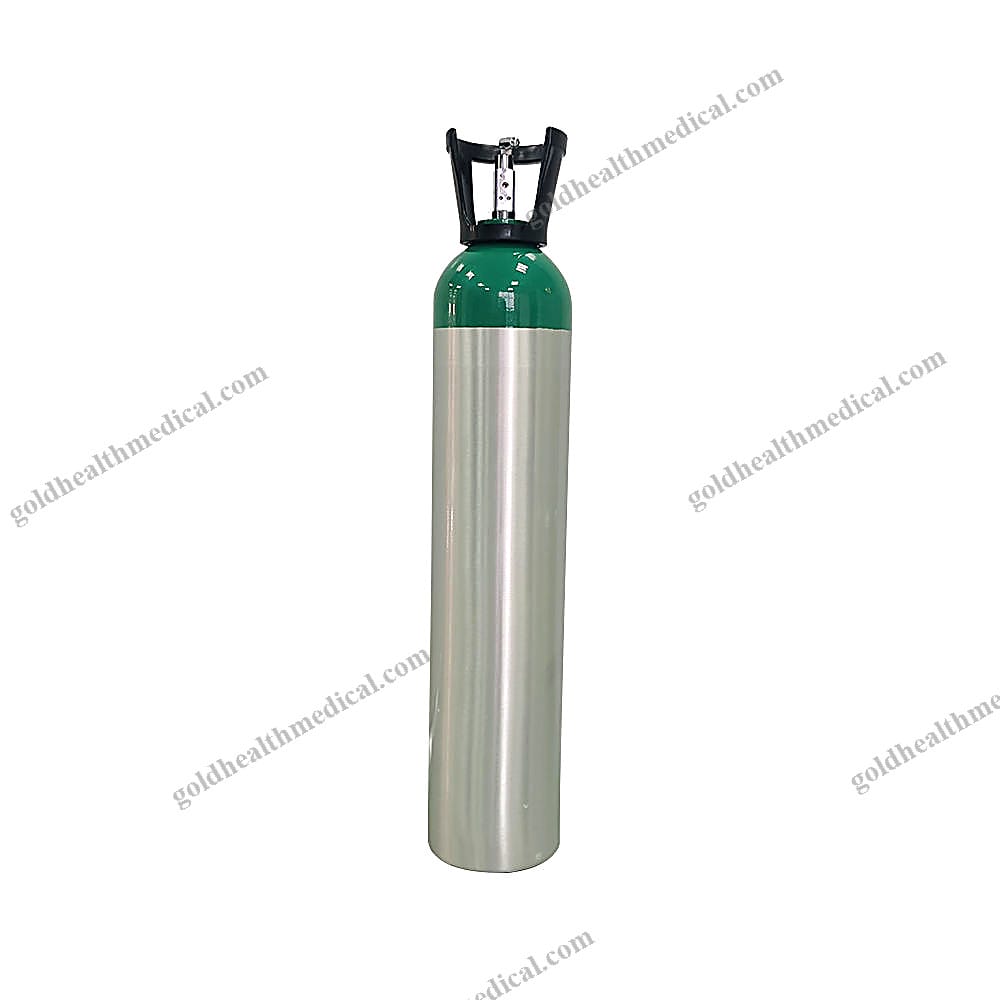Portable Oxygen Kits Ambulance Medical Breathing Aluminium Alloy Valve Cylinder