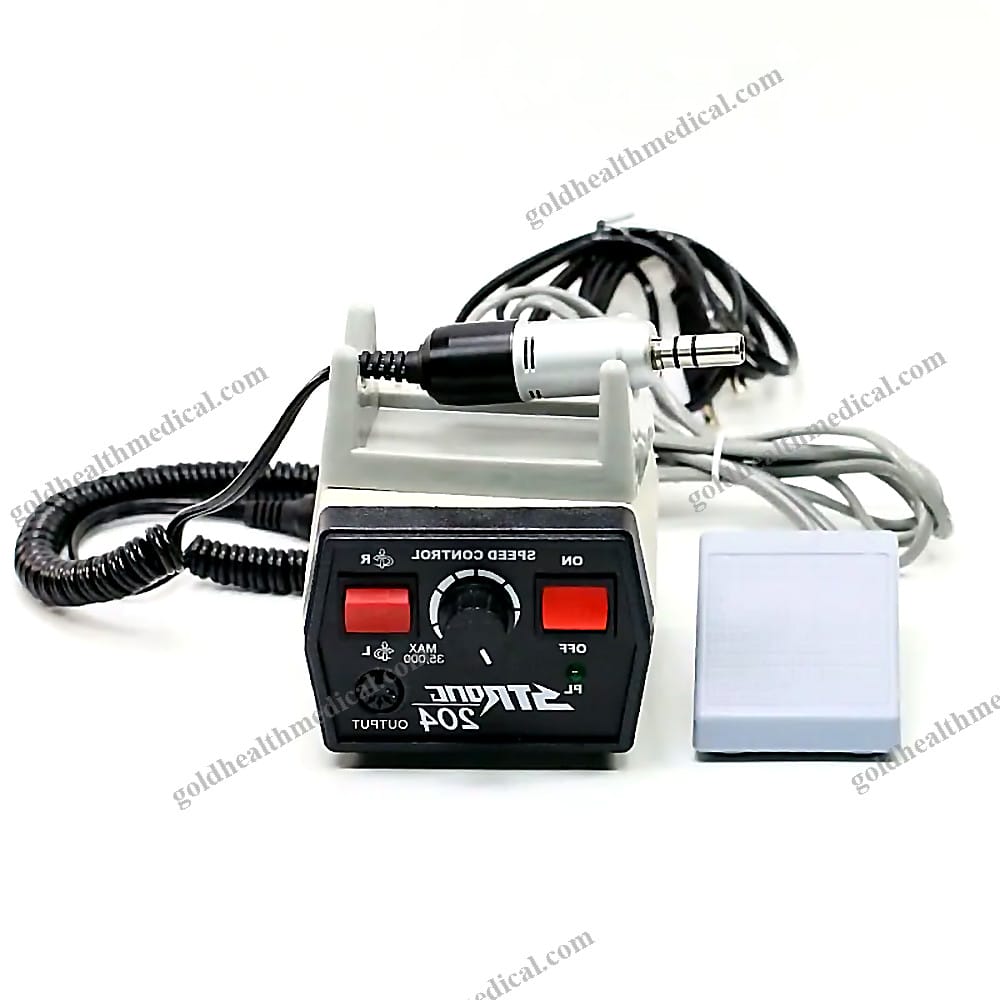 Portable Dental Lab Micro Motor Handpiece 35000 RPM Carbon