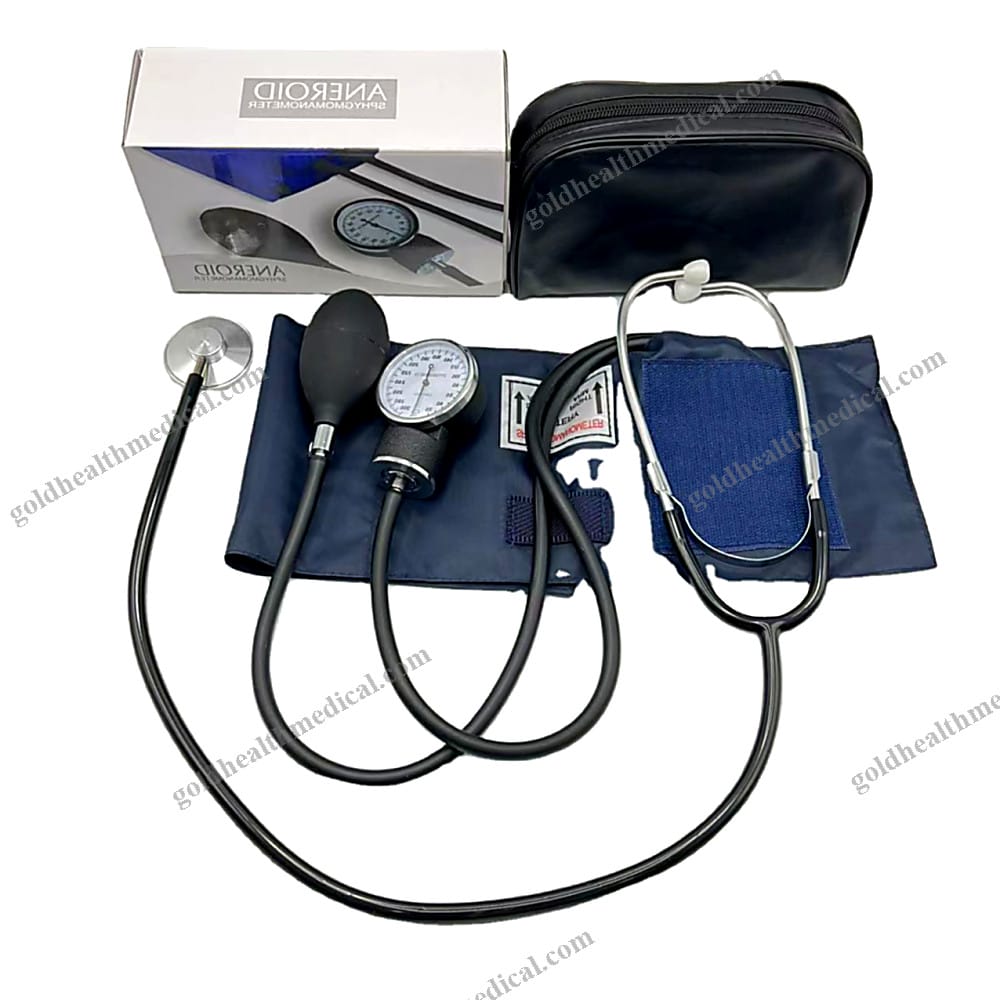 Aneroid Sphygmomanometer Set with Stethoscope HighA