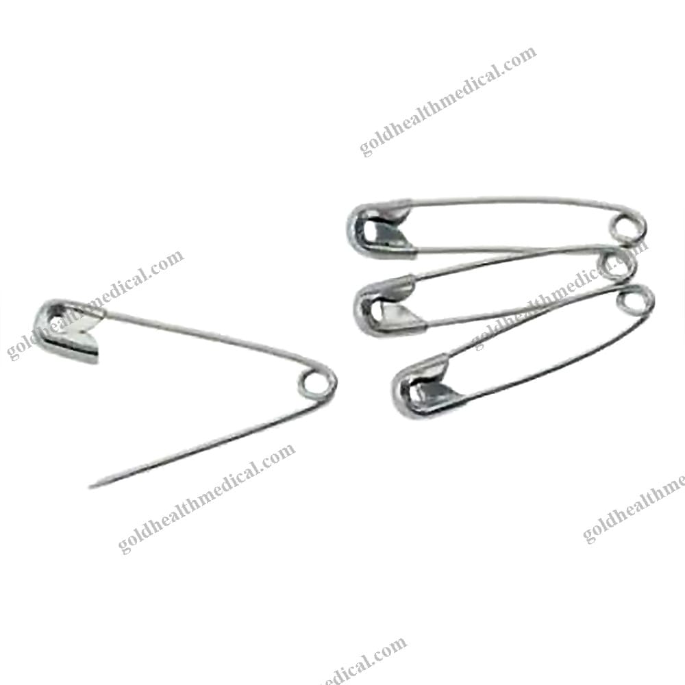 MedicalGrade Safety Pins with Metal Needles for Blood Collection and Sewing