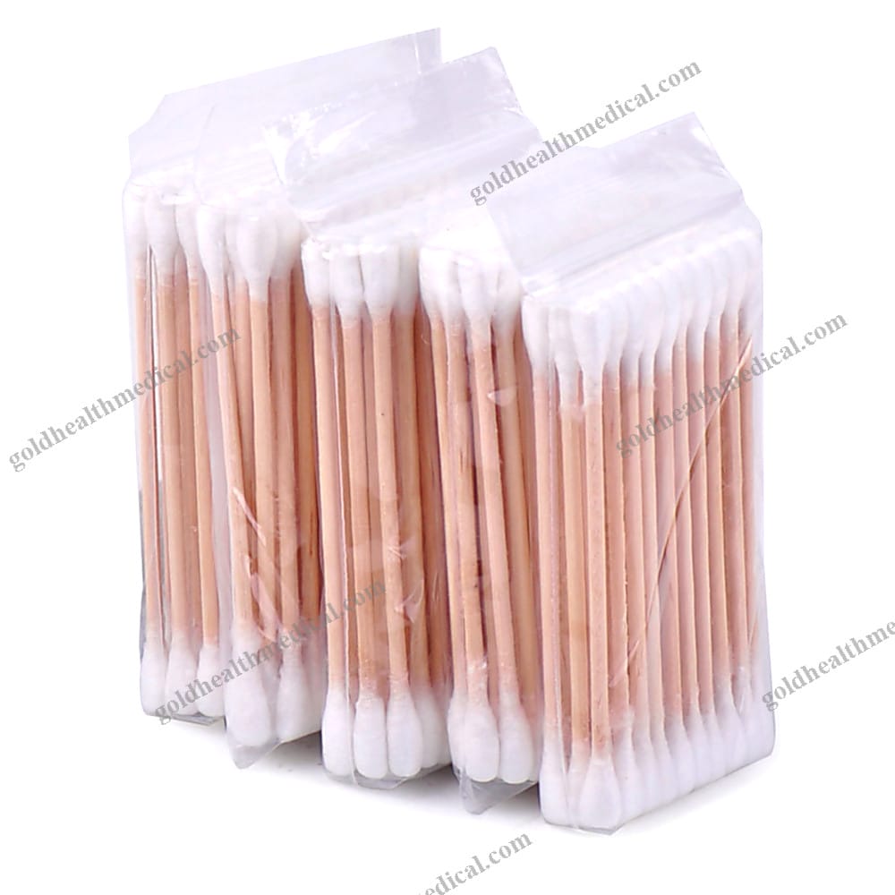 Sterile Cotton Swabs for Medical and Makeup Use
