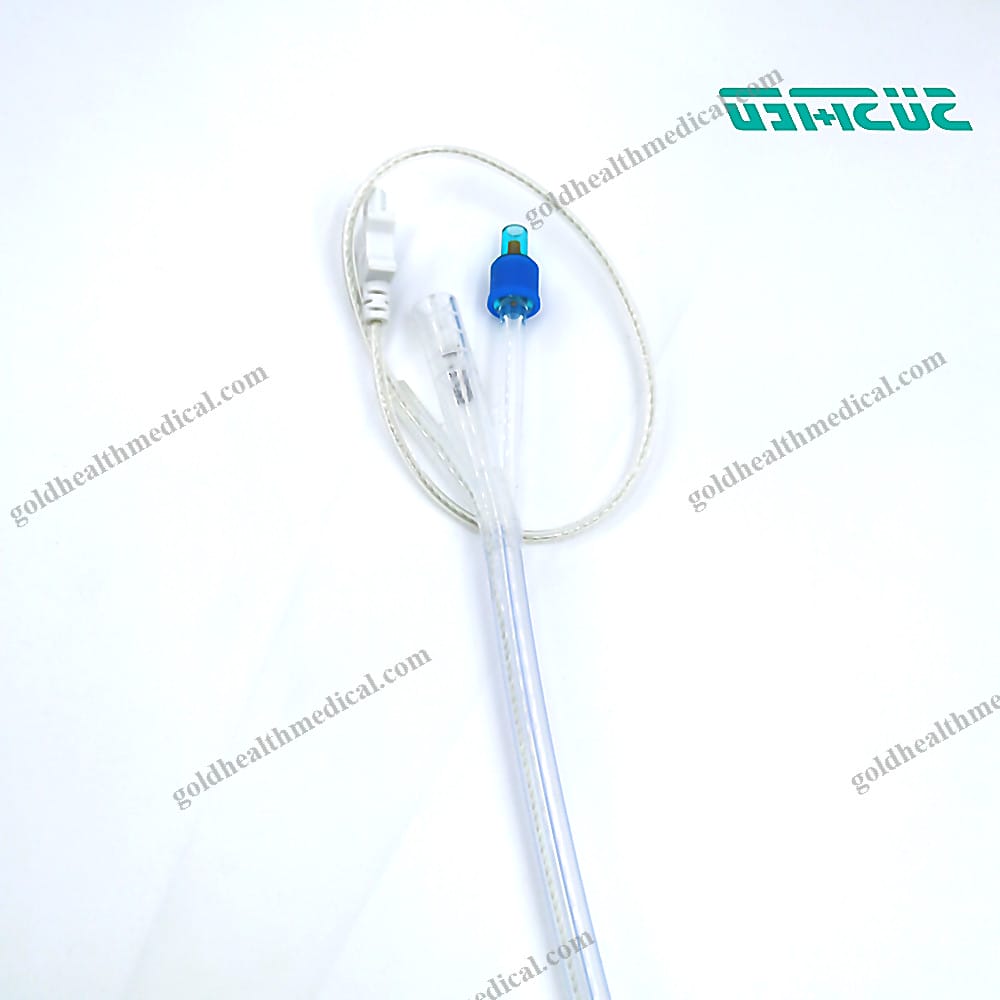 Medical Grade Silicone Foley Catheter with Temperature Sensor Probe for Patient Monitoring