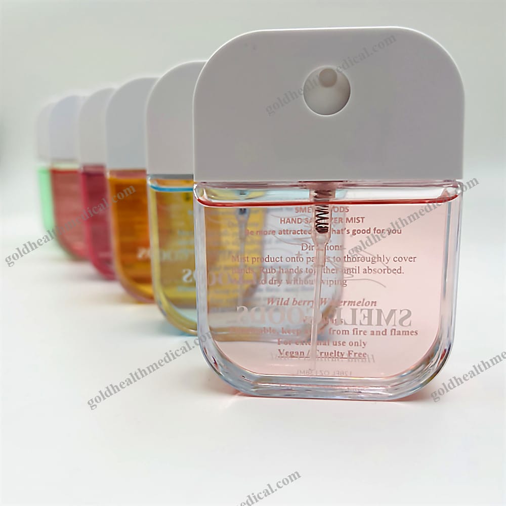 Customized Logo Organic Hand Sanitizing Spray Travel Size