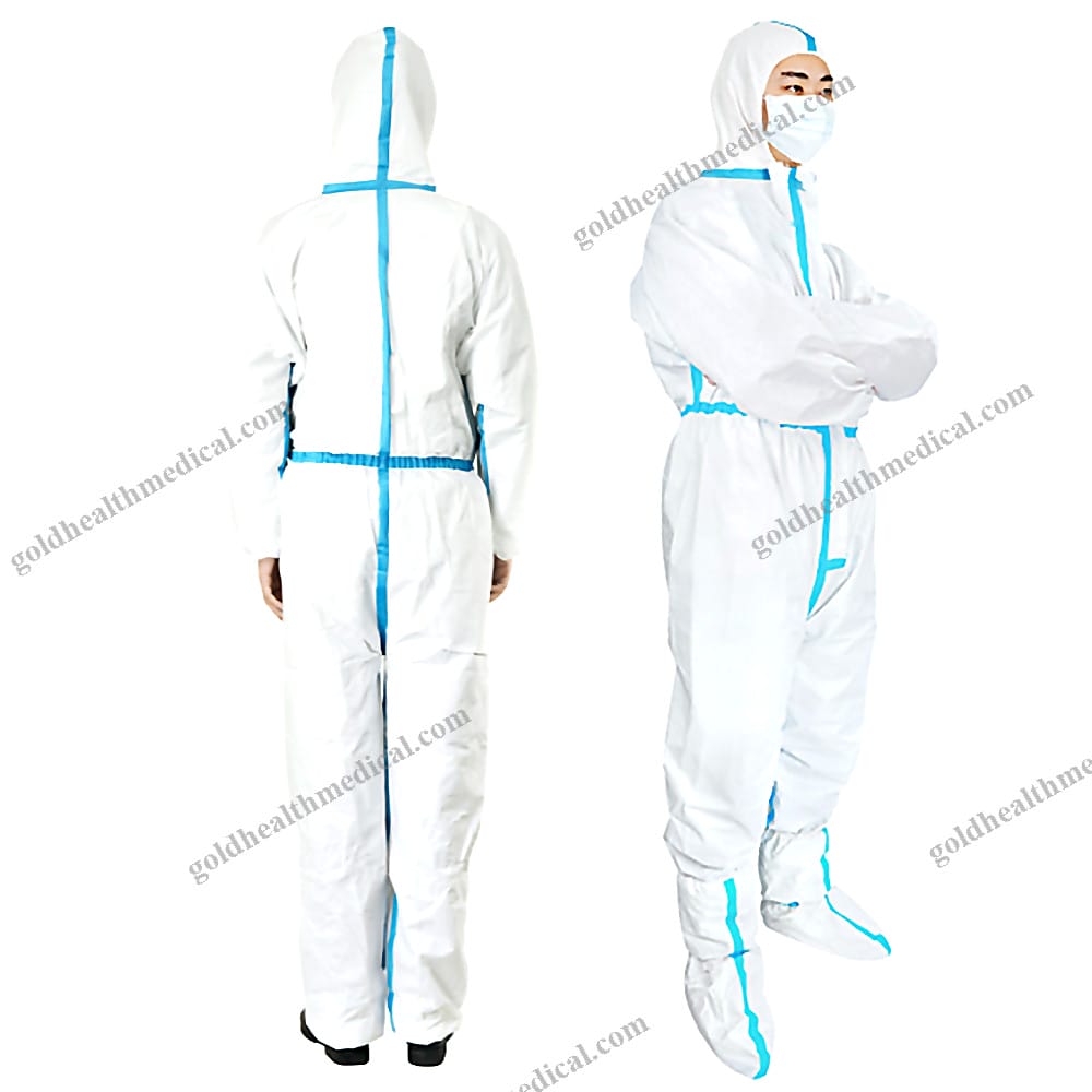 EN14126 Certified Disposable Protective Coverall Suit