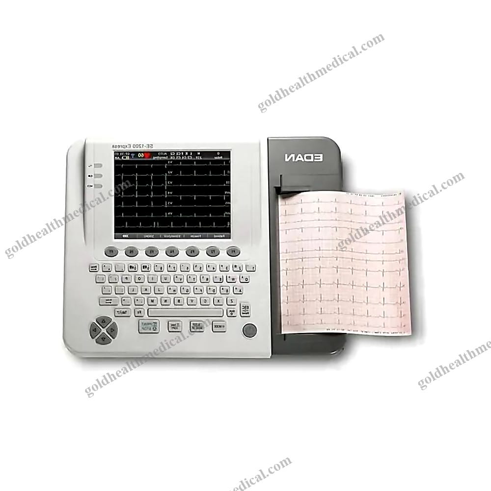 12Channel Portable ECG Trolley with 8 Touch Screen