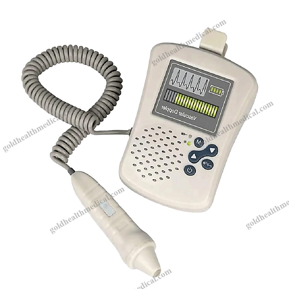 Handheld Vascular Doppler with 8MHz Probe for Blood Flow Detection