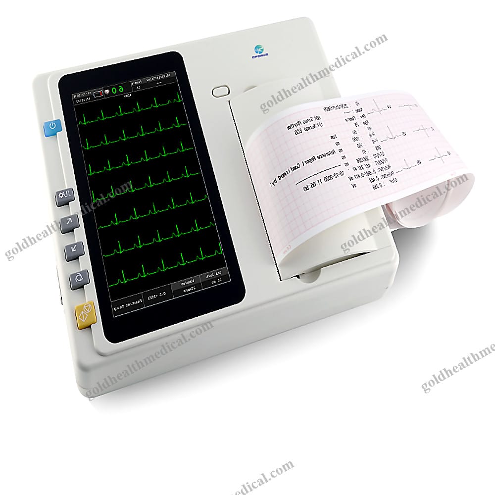 Advanced 3Channel ECG Touch Screen Handheld Device