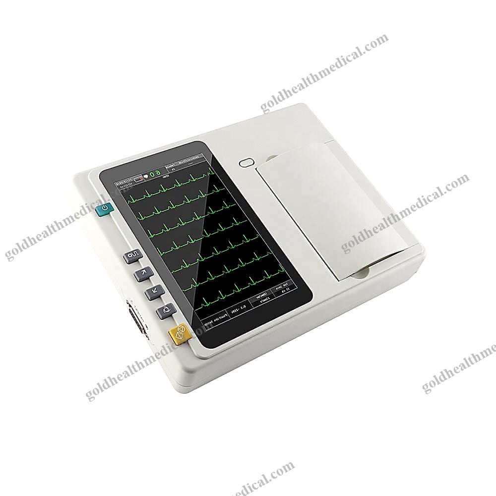 Portable 12Lead ECG Machine with 3 EKG Channels