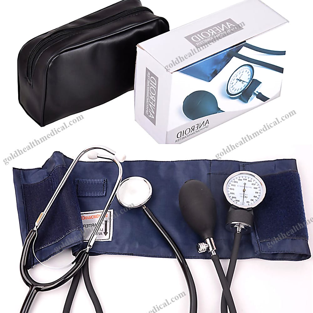 Aneroid Sphygmomanometer with Stethoscope