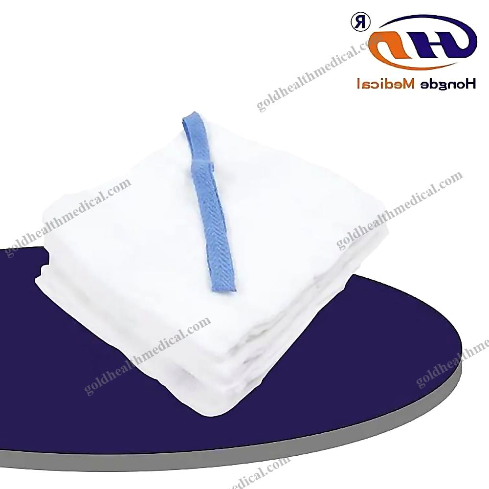 Absorbent Gauze Lap Sponges with Blue Loop X