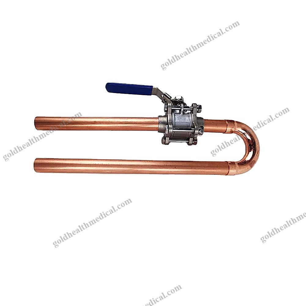 OEM Brass Medical Isolation Valve Electric Actuator for Oxygen Gas with Tube
