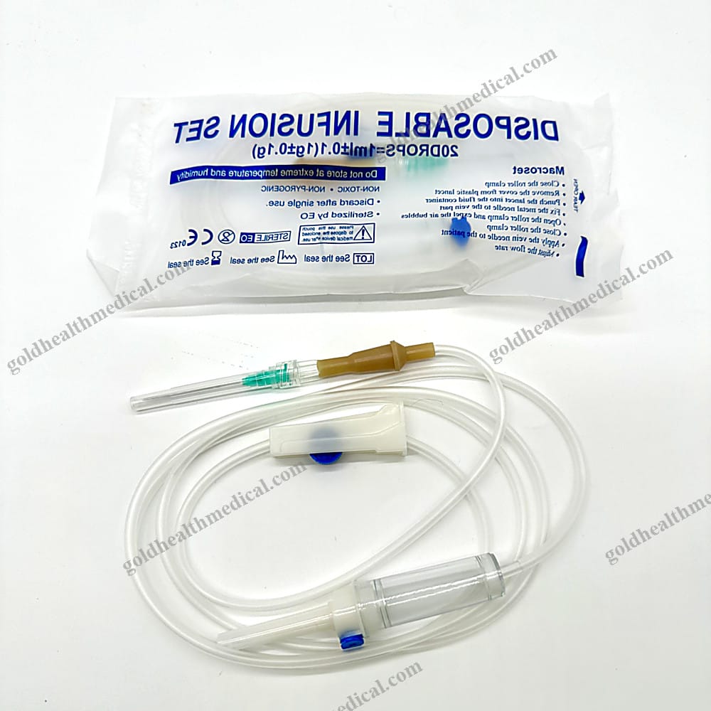 CE Medical EO Sterile Luer Lock IV Set with Needle