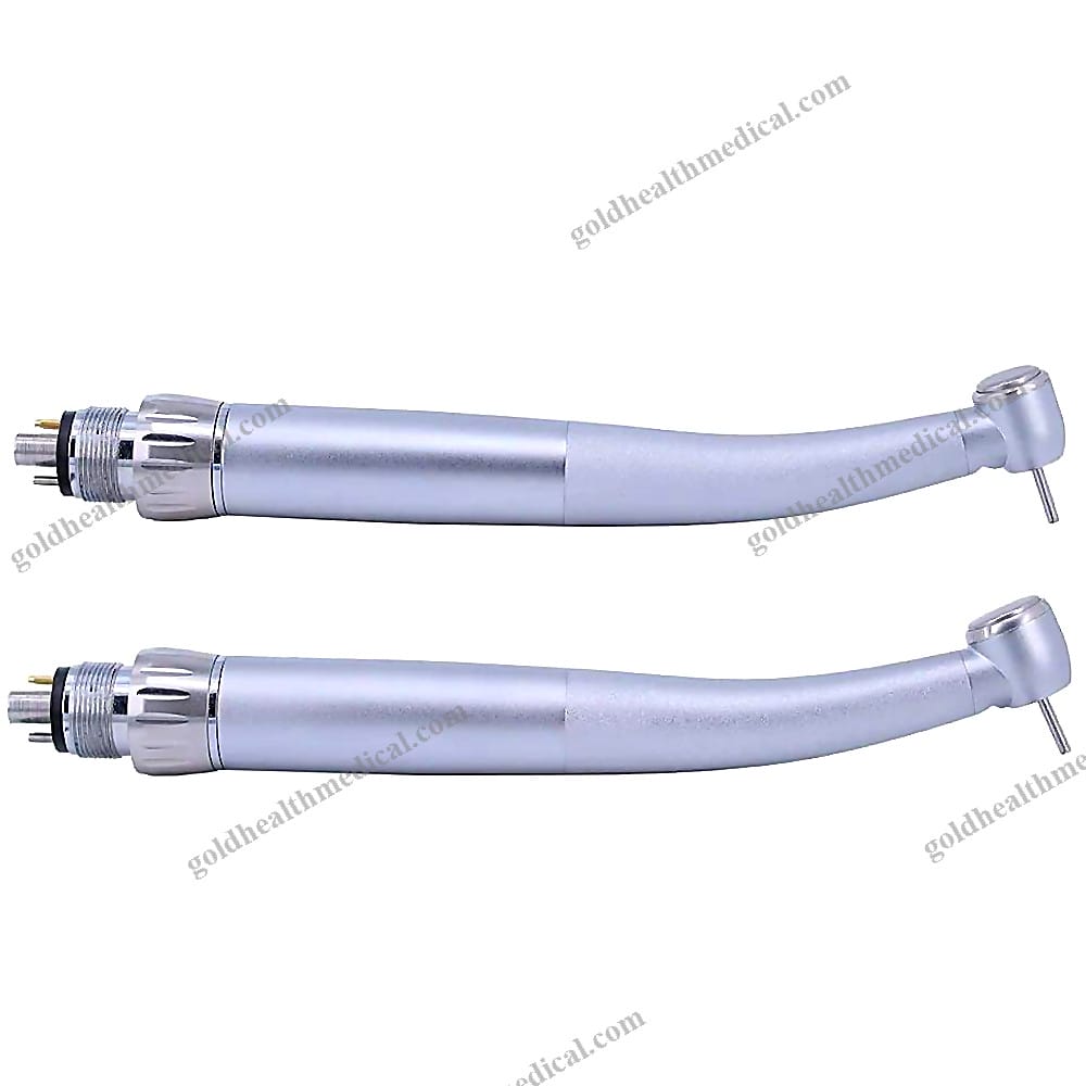 Portable Stainless Steel LED Dental Handpiece 4Hole HighSpeed Model
