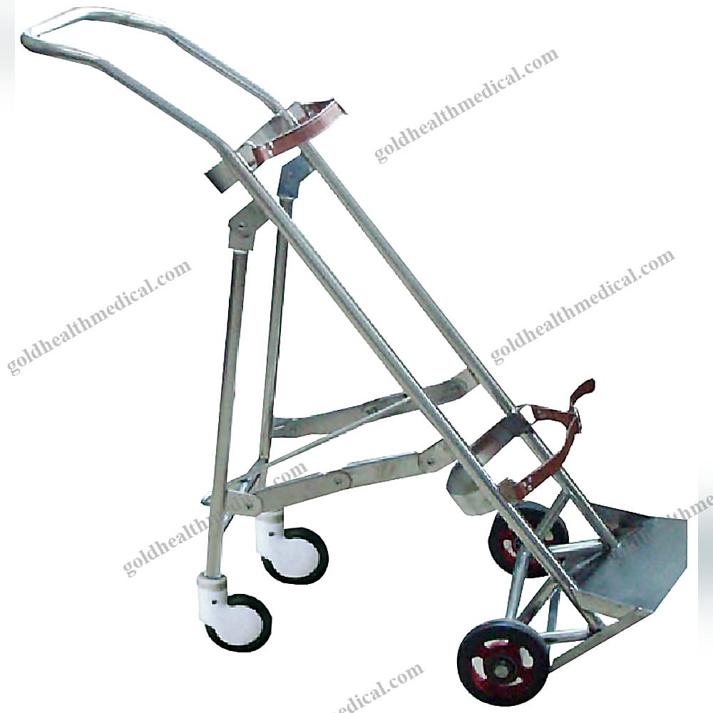 YFQ070 Medical Stainless Steel Oxygen Cylinder Trolley