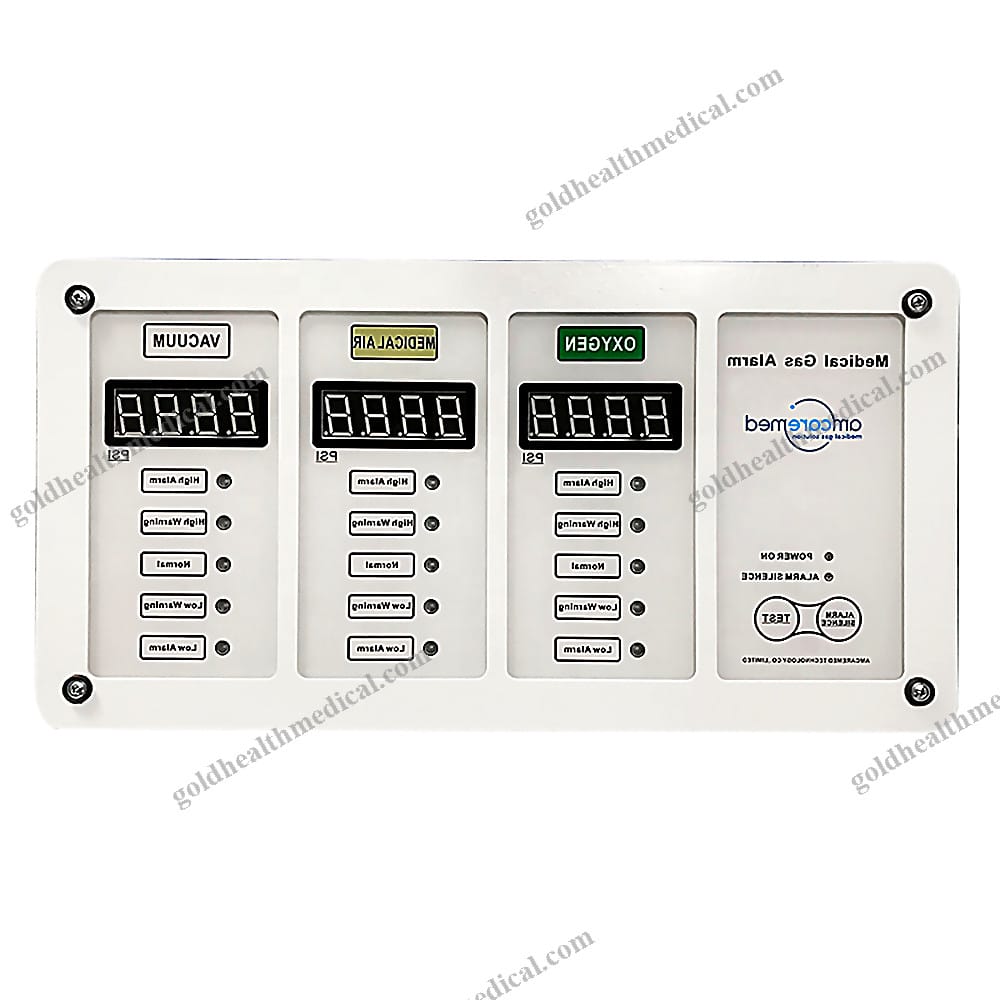 Hospital Alarm System for 3 Gases with LED Panel