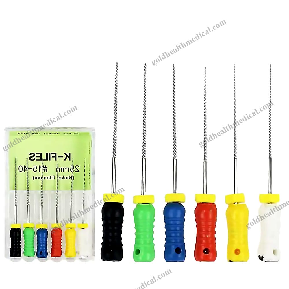 Endodontic K H Files Stainless Steel Dental Rotary Tools