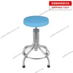 Customizable Stainless Steel Lab Stool with Rotating Seat for Medical and Beauty