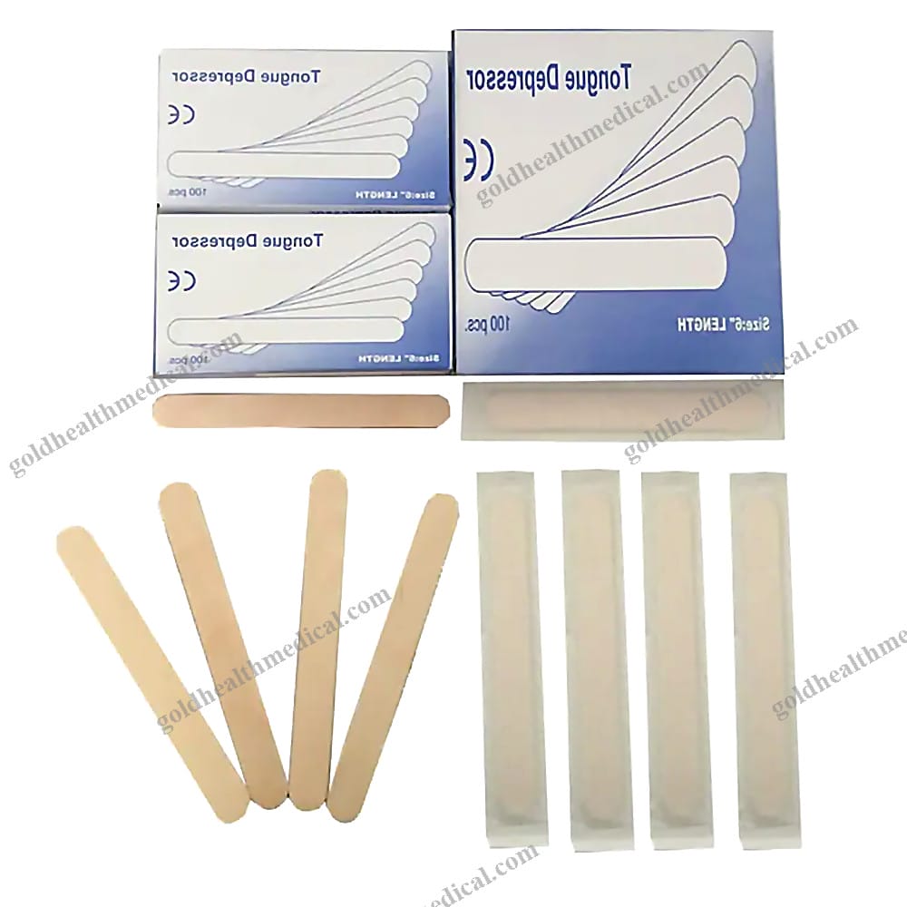 Sterile Disposable Wooden Tongue Depressor Spatula Scraper for
