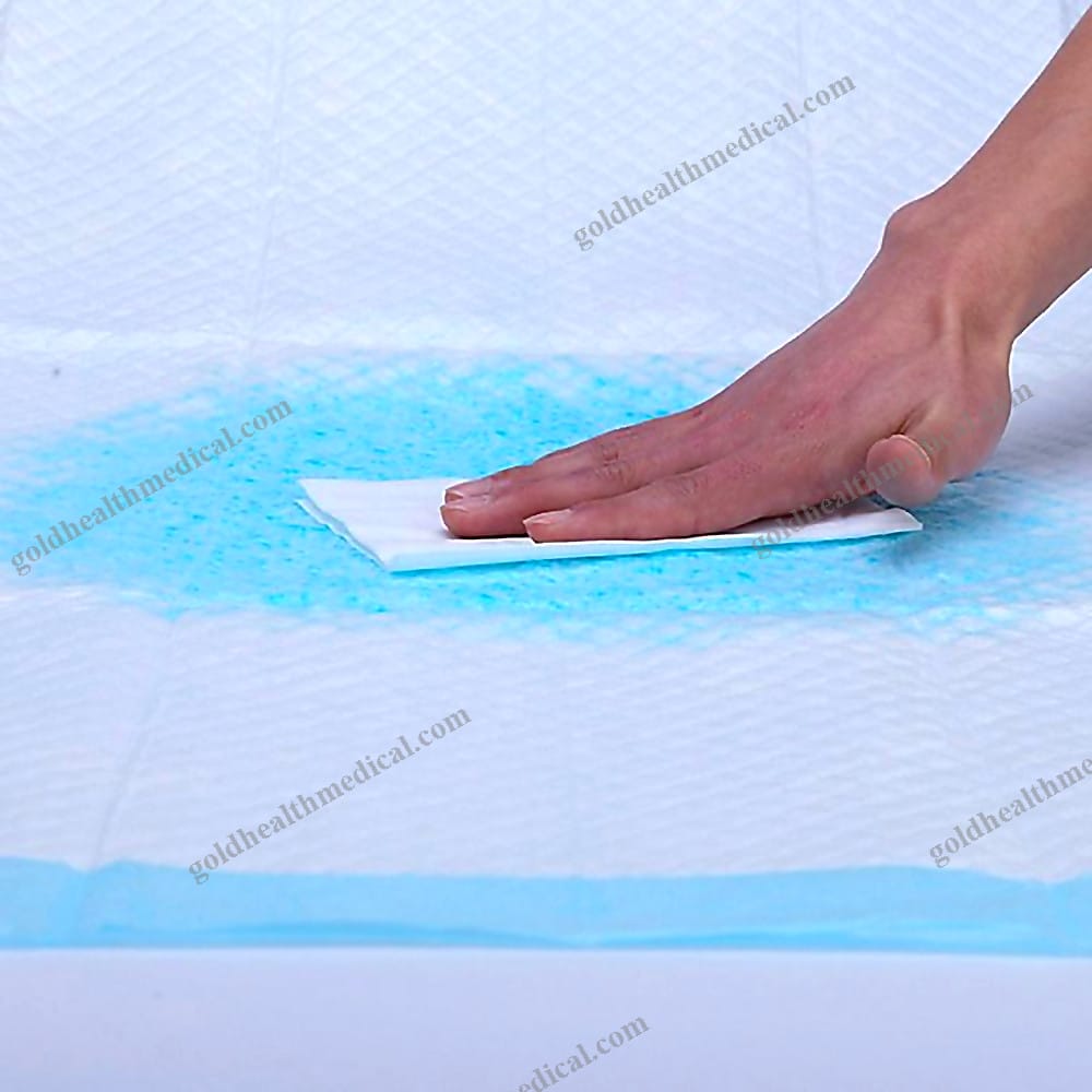 Medical Disposable Blue Waterproof Hospital Underpad 60x90 Sheet