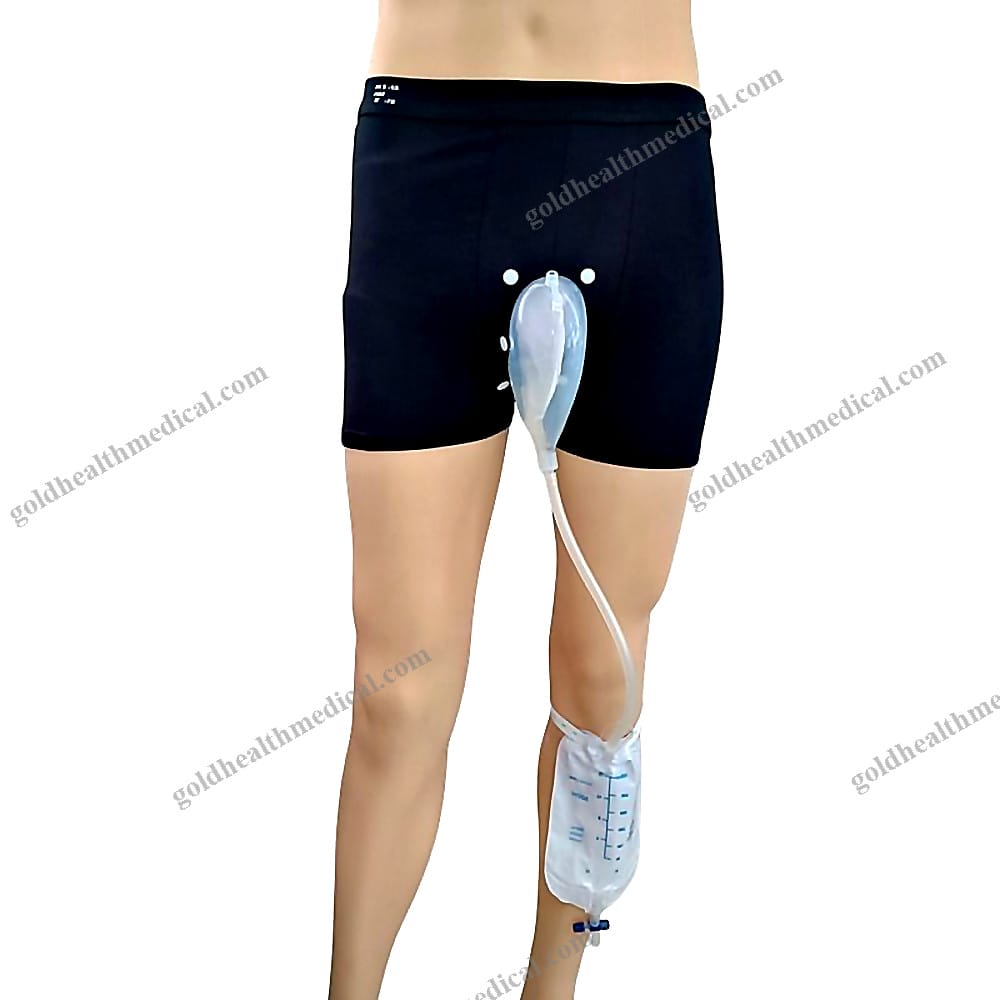 Male Silicone Urinary Catheter Bag Set