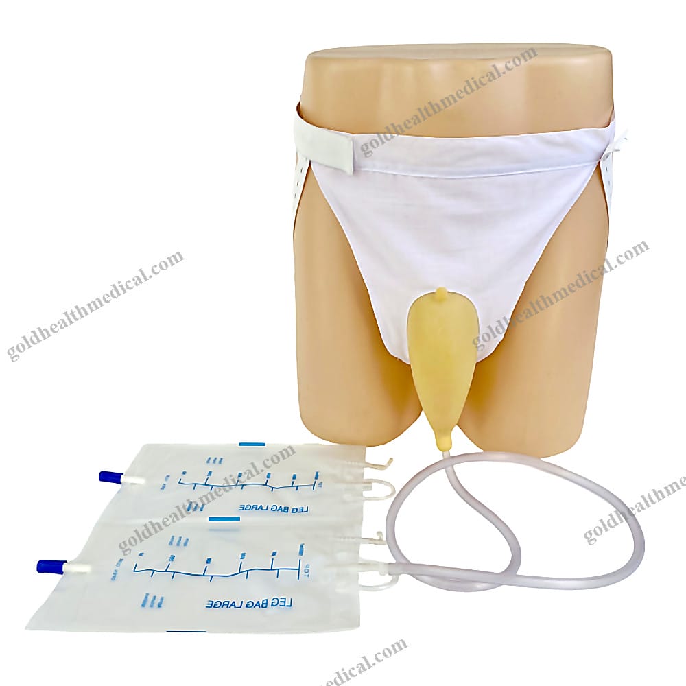 Universal Latex Urinal Collector with Drainage Bag