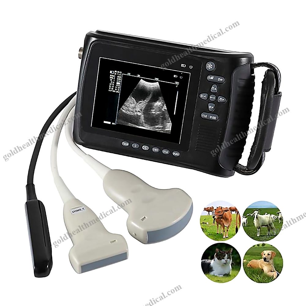 CE Handheld Veterinary Ultrasound Scanner Portable Doppler System for Animal Clinics