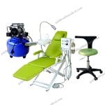 Portable Folding Dental Chair with Lamp