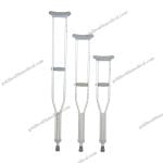 Medical Telescopic Crutches Aluminum Walking Canes Height Adjustable Elbow Support