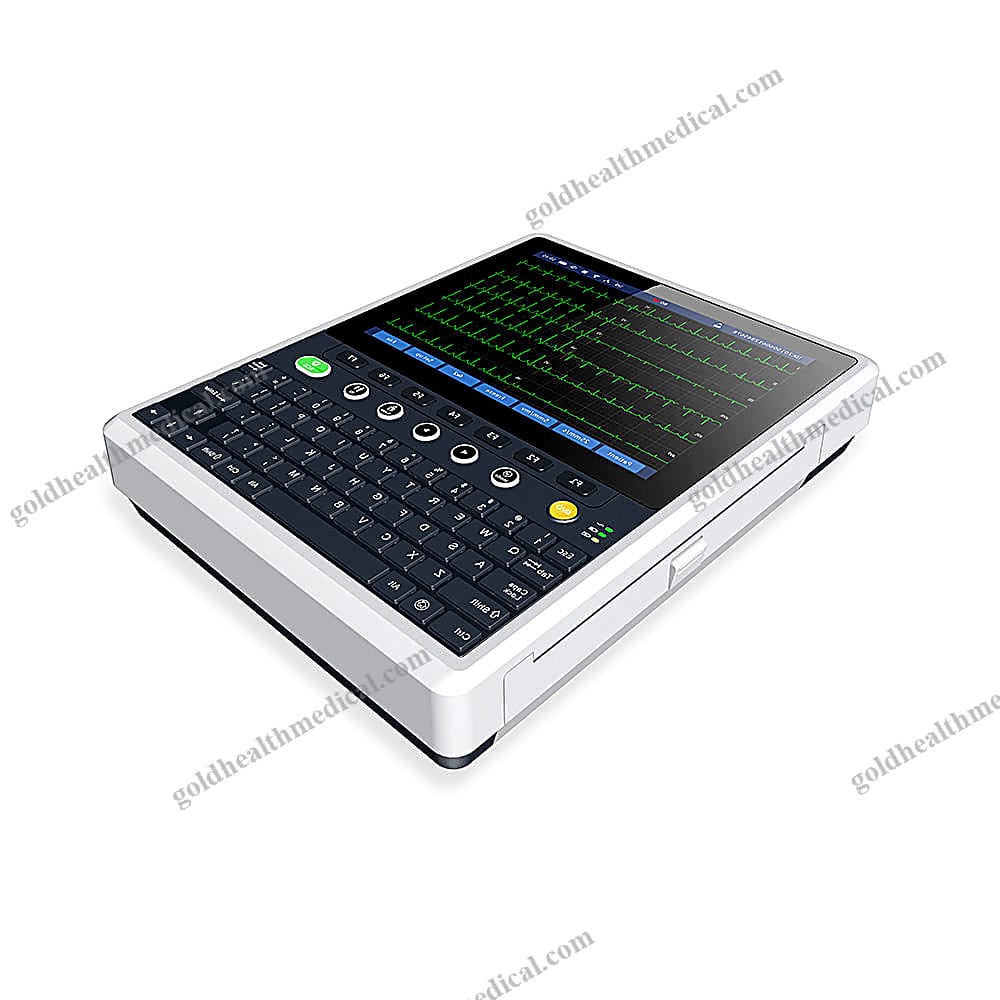 2024 Digital ECG Machine 12 Leads Touch Screen Monitor