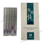 Tony Brand Disposable Sterile Press Needle with Copper Handle and Tube for Acupuncture