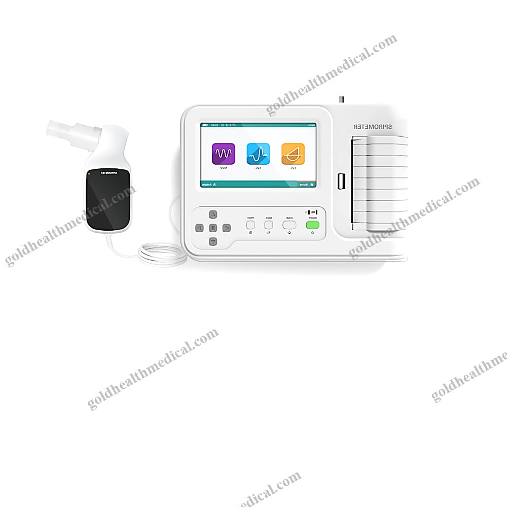 SP100 Portable Spirometer with 7 TFT Touch Screen for