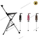 AmywellMED Customizable NonSlip Foldable Walking Chair Cane with
