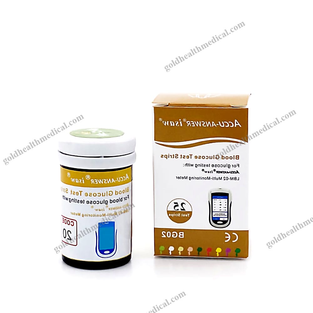 ACCUANSWER Isaw Blood Glucose Test Strips for Multi
