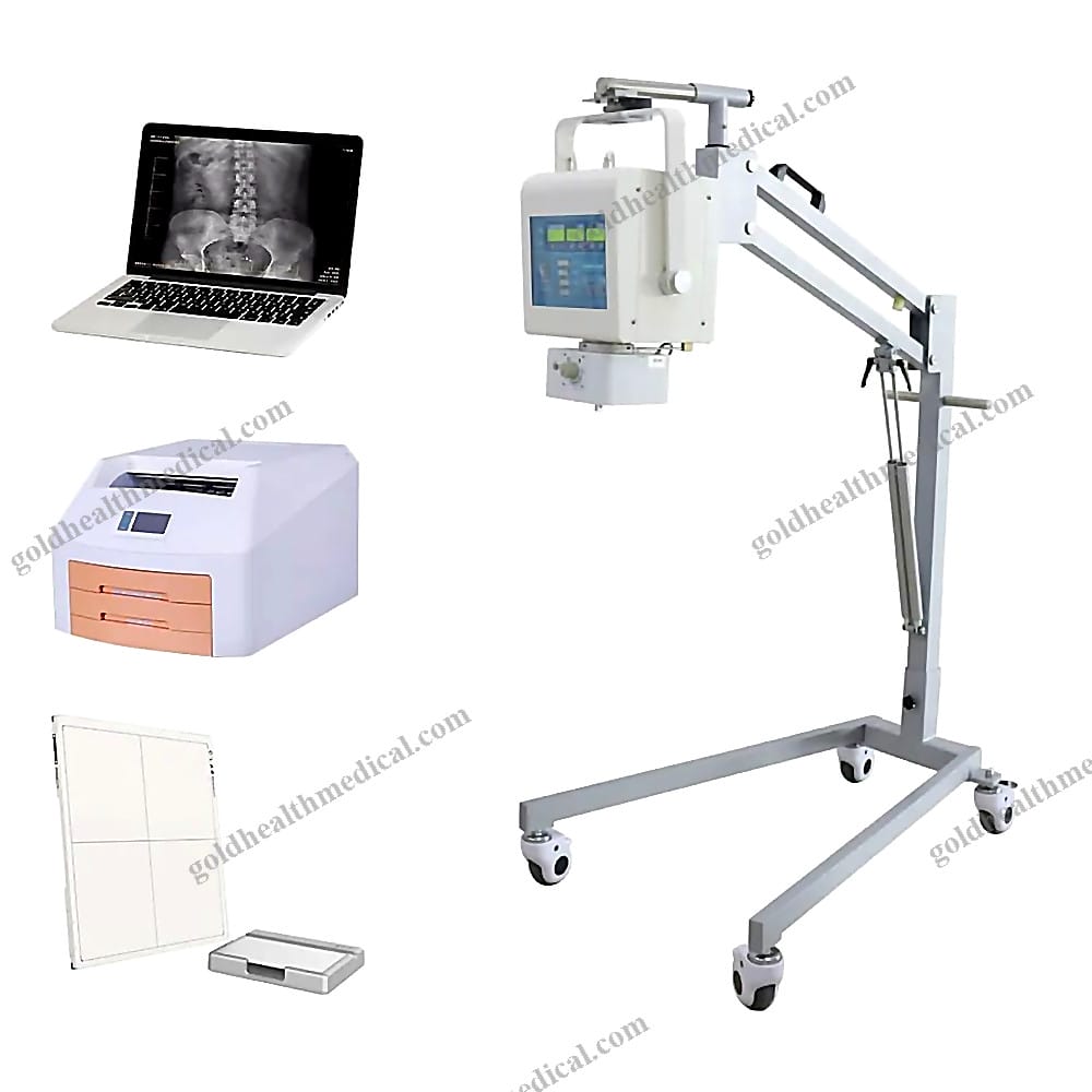 Portable 100mA 5KW Mobile Digital XRay Imaging System