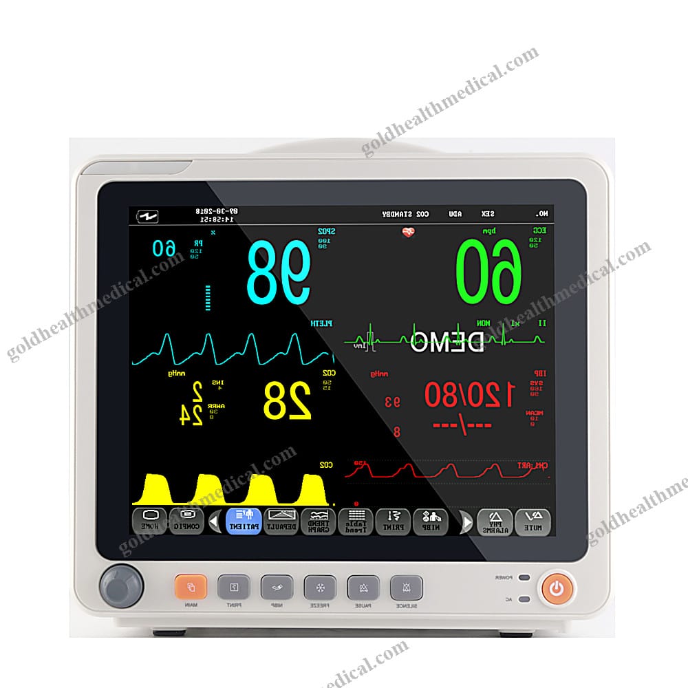 Multiparameter ECG MonitorPortable Vital Signs Monitor for Hospital Bedside Use